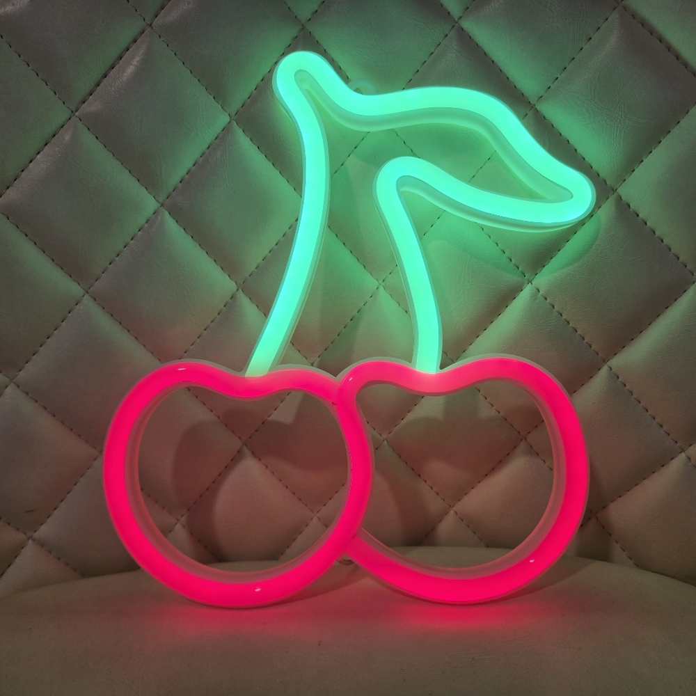🍒 Custom Neon Cherry Sign